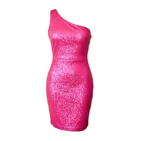 Vestido Poppy off shoulder fucsia de She Sky, boutique Sandra Vukasovic
