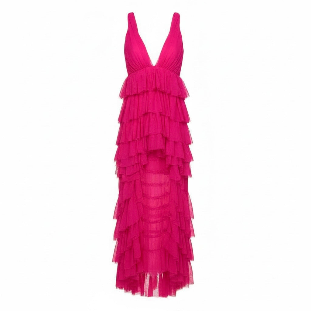 Vestido Kite fucsia de NAKD, boutique Sandra Vukasovic Punta Arenas