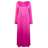 Vestido Stella largo satén de H&M, boutique Sandra Vukasovic Punta Arenas