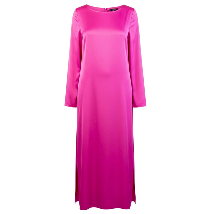 Vestido Stella largo satén de H&M, boutique Sandra Vukasovic Punta Arenas