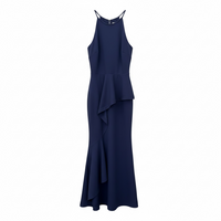 Vestido Cascade azul marino de Maya Deluxe, boutique Sandra Vukasovic Punta Arenas